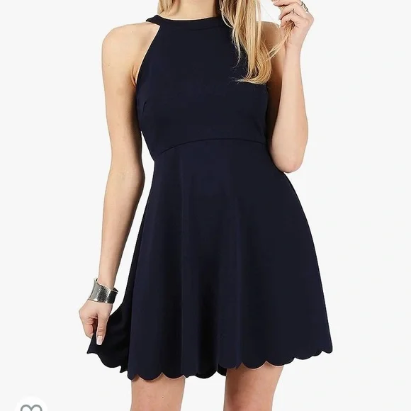 navy formal mini dress Asha Mini Dress main image 0